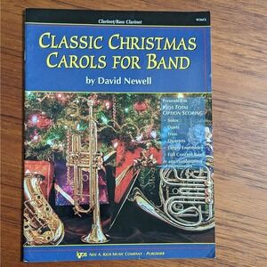 Classic Christmas Carols for Band Sheet Music Clarinet/Bass Clarinet